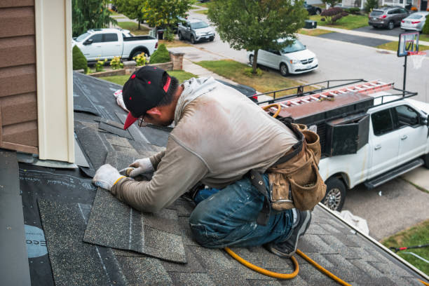 Professional Flat Roof Repair technician working in Glenville, PA